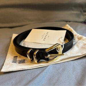 Sézane Livie Belt (Black Laquer Size 75)